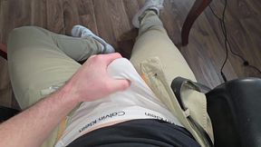 POV College Pump! Muscular Stepdaddy Hardens Thick Cock & Jerks - Follow on X Phantomgentx