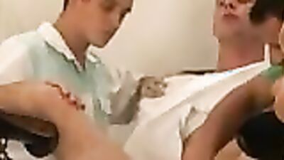 Young patient begs for more as she gets her tight ass drilled in the shower