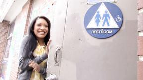 Rhianna Ryan Shows Her Skills On A Big Dick At A Gloryhole