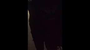 crazy night out with elena andreou with piss cum and orgasm with risk at the street and the office