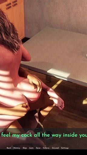 Awam 2 Sofia Real Fuck Edition - Ellie Masturbates to Sam Fucking Sofia on the Kitchen Counter