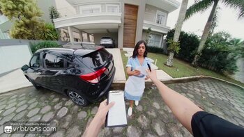Horny Latina Shemale Maid Sucks Huge Dick in VR POV Role Play