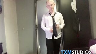 Kinky toys addicted teen Conor Rey masturbates in hot solo