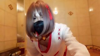 【Japanese】アナルを掃除するおとこの娘【Crossdresser】