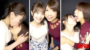 Nanako HINATA and Koharu suck each other’s nose like a drooling pussy