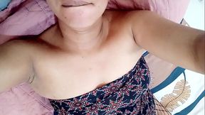 UNFAITHFUL STEPMOTHER CHUCKS HER HUSBAND, IN HIS ABSENCE SHE GETS NAKED IN A VIDEO CALL WITH HER LOVER