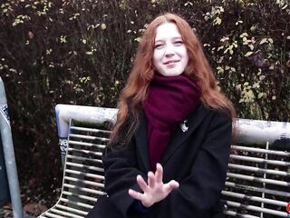 GERMAN SCOUT - Real Redhead Ginger Teen Alice Tempt with tiny Titties 1st Porn Casting out of fucking-rubber in Berlin