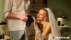 The Luxury Bride Is Left Alone With The Photographer And Cheats On Her Groom