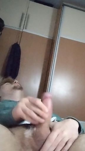 *** Stroking His Fat Dick Till He Cums