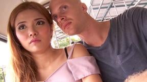 Thai amateur teen picked up and taken to a hotel for hard sex