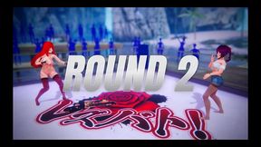 lesbian battle [ bdsm sex game ] ep.1 read head lesbian scissoring and squirting fight !