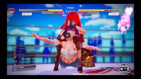 lesbian battle [ bdsm sex game ] ep.1 read head lesbian scissoring and squirting fight !