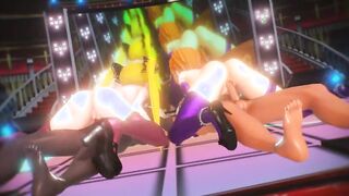 mmd r18 Sua Cara Prinz Eugen and Hood 3d cartoon nsfw fap hero