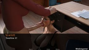 Hot sex with my collage teacher as she sucks a huge shemale cock and creampies