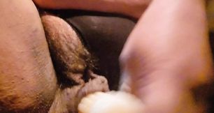 Bella Bellucci BBW MILF playing with big pussy labia lips in car