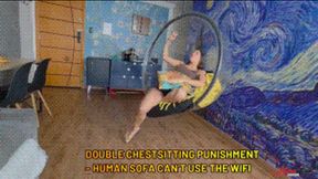 DOUBLE CHESTSITTING PUNISHMENT - HUMAN SOFA CAN´T USE THE WIFI - BEA CORREA - FULL VERSION - NEW APRIL 2026