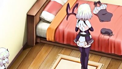 Watch this kinky cartoon teen with white hair get her big tits and ass sprayed with cum after hardcore fucking