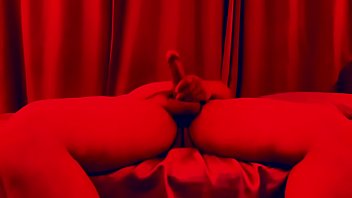 Fat guy jacking off with cumshot