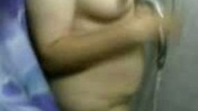 This Egyptian BBW whore brings me into her bathroom for a private show