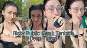 Risky Public Creek XL Long Dildo Deepthroat