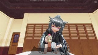 3D HENTAI jerk off your cock with her panties