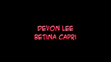 Devon Lee and Bettina Dicapri Lesbian Threesome Blowjob