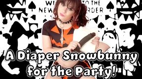 Diaper Snowbunny for the Party