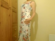 Trying on my Summer Flowers Dress
