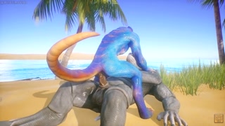 Gay Furry Porn Scalie gets fucked by a huge Furry