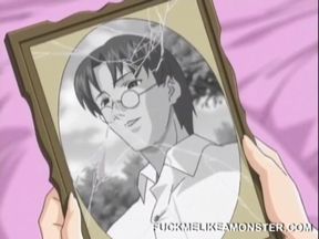 Naked anime babe is teased and prodded