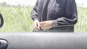 Cute Desi Indian Beautiful Bhabhi Gets Fucked with Huge Dick in car outdoor risky public sex