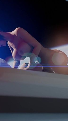 Sci-fi Lab Secrets - 18yo Beauty Akari Rides in Reverse Cowgirl, Takes Doggystyle & Moans Through a Deep Blowjob