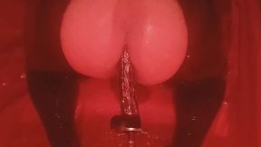 Gimpy rides his 13 in L toy on his love machine