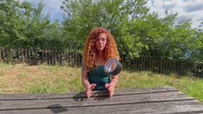 Lola is tied up, gagged and abandoned in the woods