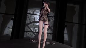 [mmd] Phone Number; Vaginal Ring; Nipple Chain; Butt Plug; Erotic Lingerie; Transparent High Heels