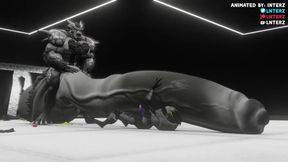 Lab Hyper Muscle Growth Cartoon