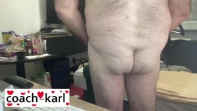 Coach Karl Jiggles His White Butt