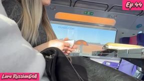 365 Ep.44 Blowjob Between Passengers in the Train - Risky Sex with Cum in the Mouth