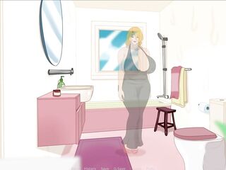 The blond mother i'd like to fuck next door craves to get drilled in the washroom