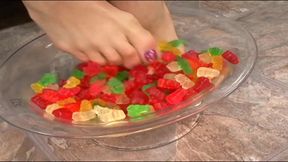 Candies, feet and hard fucking