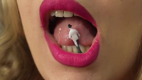 A Giantess a Tiny Man and a Deadly Kiss