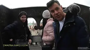 Step sister makes deal with step brother to take tutor�s virginity! - Immoral family