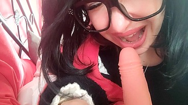 burping hot milf, blowjob and outdoor