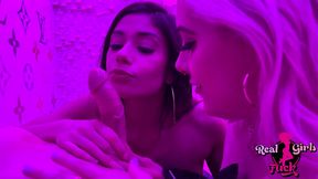 two hot strippers share lucky cock in the vip room - xxlayna marie gia oh my