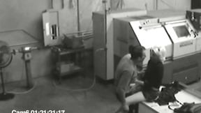 ”Co workers masturbating in lustful office warehouse”