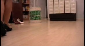 She tries her new high heels