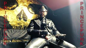 Verbal Leather Master Smokes Cigar Jerk Off And Cum