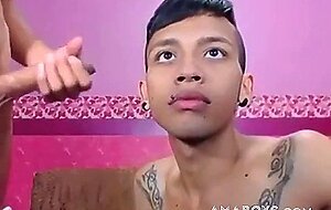 Latin Emo Twinks Fuck on Webcam