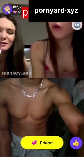 Webcam teen gets a surprise reaction during homemade show