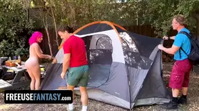 Freeuse Camping Trip Turns Into Wild Outdoor Foursome
